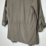 ZARA  Olive Green Drape Parka Jacket Small XS Photo 8