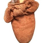 American Eagle  Burnt Orange Corduroy Mules Size 6 Photo 4