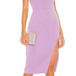 Lovers + Friends Lazo One Shoulder Midi Dress with Slit Lilac Purple Sz M Photo 1