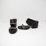 Vince Camuto NEW Kafinny Genuine Leather Whip Stitch Open Toe Block Heel Sandal Photo 0