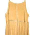 American Eagle  Soft & Sexy Yellow Lace Trim Sleeveless Tank Top Size Large Boho Photo 0