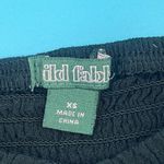 Wild Fable Black Cropped Sweetheart Milkmaid Bow Top Women's Size XS Photo 3