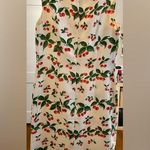 π Vintage Y2K Cynthia Howie Maggy Boutique Cream Silk Dress Cherries Size 8 π Red Photo 0