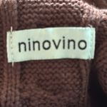 Ninovino Chocolate Brown Cable Knit Turtleneck Sweater Tunic 100% Acrylic Medium Photo 9