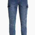 L'Agence L’AGENCE Patton Skinny Cargo Jeans Solway Side Zip Mid Rise Moto Stretch Photo 13