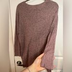 Buckle Chance or Fate ( Brand) Mauve Pink Ribbed Long Sleeve Blouse V Cut Size M Photo 4