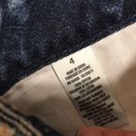 American Eagle  acid light wash studded denim booty shorts size 4 Photo 7