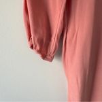 Madewell  Pink Long Sleeve Shift Dress Knee Length Solid Preppy Crepe Photo 7