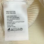 Tommy Bahama Sweater Women Ivory Sz L Rib Knit Sparkle Minimalist Preppy Lounge Photo 6