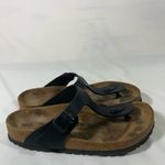 Birkenstock  GIZEH THONG SANDAL WOMEN EU 39 US 8-8.5 BLACK‎ PREOWNED Photo 2