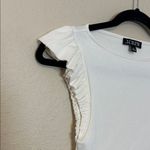 J.Crew  Vintage rib ruffle boatneck tank top  Size XS Photo 2