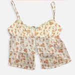 Motel Rocks Floral Orange tank top Photo 1