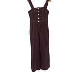 Anthropologie Maeve The Colette Portside Button-Front Jumpsuit Brown Size 6 Photo 9