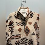 Zaful  Western Aztec Print pullover Sherpa sweater size Medium CabinCore Boho Photo 4