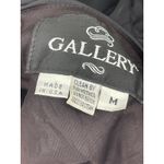 Gallery Vtg  Womens Black Trench Coat Jacket Cheetah Liner Hood Outerwear Size M Photo 2