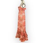 byTiMo Chiffon Strap Maxi Dress Women's XS Salmon Bright Field Sleeveless NWOT Pink Photo 3