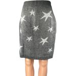 SheIn Gray Star Print High Elastic Waist Pull-On Mini Straight Pencil Skirt Sz L Photo 1