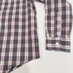 LL Bean Red White Plaid Long Sleeve Pinpoint Oxford Button Shirt LARGE PETITE Size undefined Photo 4