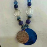 Ruby road blue/silver oversized beads in excellent condition Blue Photo 1