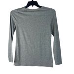 Style & Co  Small Top Long Sleeves Stretch Crew Neck Gray Heathered New Photo 1