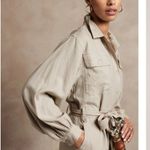 Banana Republic Safari Long Sleeve Linen Blend Romper Photo 1