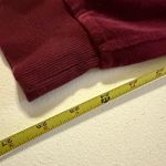 Bebe  Sport Burgundy Velour Jogger Pants Small Gold Logo Bling Bedazzled Cuffed Photo 3