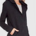 James Perse  Asymmetrical Zip Black Hoodie size 1 Photo 0