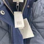 Joie  Coat Small Hetal Coat Winter Faux Fur Wool Blend Removable Vest Navy NWT Photo 6