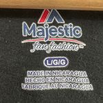 Majestic  LARGE Black Giants Baseball MLB Fitted Tee Shirt T-Shirt Short Sleeve Photo 7