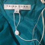 Trina Turk  Women's Poofy Sleeve Witty Dress, Teal Green, Size 4, NWT Photo 8