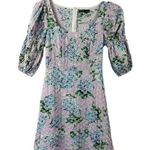 SheIn Women's Lavender Short Floral Dress Photo 0
