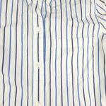 Madewell Women Blue/White Striped Long Sleeve Regular Fit Button Down Shirt XS Photo 4