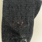 Y2K BLACK FEROCIOUS CHIK SQUARE‎ NECKLINE SHEER FLORAL LACE TANK TOP Size M Photo 6