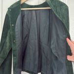 Bagatelle Vintage 90s suede leather back button long sleeve blouse Photo 5