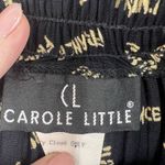 VTG Y2K Sz 4 Carole Little Skirt Cottagecore Abstract Boho Maxi Elastic Waist Black Photo 6