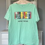 Comfort Colors Marthas Vineyard Beach Bum Tshirt Cotton Shirt Womens Medium Photo 0