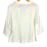 Lantana White Linen Top Lagenlook Studded V Photo 2