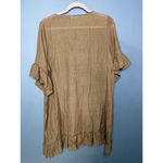 AI'MAGE Swimsuit Cover Up Women's Size Small New with Tags Brown Puff Sleeve Photo 1