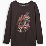 Torrid EUC Mushroom Classic Fit Fleece Long Sleeve Sweatshirt 25β p2p, sz 0/12W Photo 0