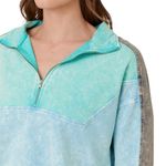 Mystree  Color Block Terry Pullover. Size Large Photo 10