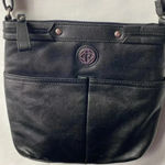 Relic  WOMENS BLACK CROSSBODY PURSE ADJUSTABLE STRAP MULTI POCKETS ZIP CLOSURE Photo 3