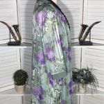 Dress Barn Two-Piece Set Sleeveless Dress Floral Coat Sage Green/Purple sz 20W Photo 4