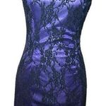 Black and Purple Lace Mini Dress size S Photo 0