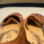 Women’s Artisan Handmade Embroidered Leather Mexican Huarache Sandals, Size 9 Brown Photo 7