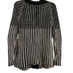 Pure Brand Black White English Handmade Cotton Cardigan Sweater Medium Large Photo 4