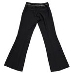 Karen Millen Black Rhinestone Crystal Embellished Waist Dress Pants size 4 Photo 3