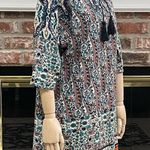 Vibrant paisley blue and orange tunic / M / Excellent condition Size M Photo 1