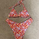 SheIn Floral Cheeky 2 Piece Swim Suit Size S Photo 0