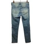 Pilcro Anthropologie  The Slim‎ Boyfriend Crop Embroidered Denim Jeans Size 26 Photo 6