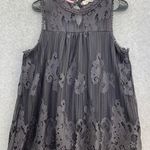 Taylor & Sage  Blouse Shift Lace Overlay Lined Black Size Small Sleeveless Photo 0